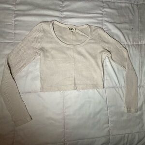 Madewell Textured Cream Top